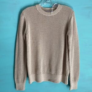 Beautiful new Everlane mesh cotton sweater. Size M.